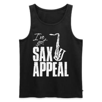 I've got Sax Appeal - Männer Premium Bio Tank Top - Schwarz - Vorne - AI Model Male 178 light (178cm)
