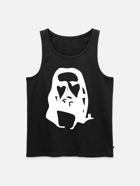 jesus optical illusion - Men's Premium Organic Tank Top - black