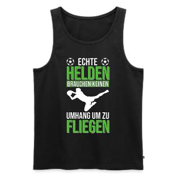 Torwart Torhüter Keeper Fussball - Männer Premium Bio Tank Top - Schwarz - Vorne - Michal (187cm)