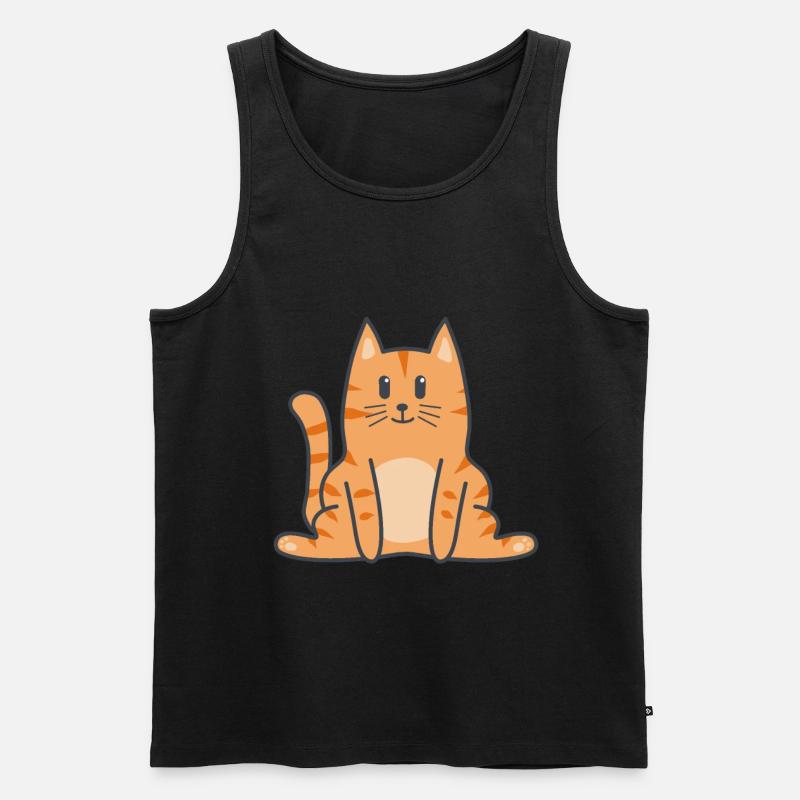 Katze Katzen Kitten - Männer Premium Bio Tank Top - Schwarz