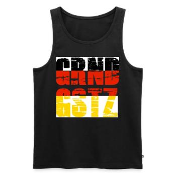 Grundgesetz Deutschland - Männer Premium Bio Tank Top - Schwarz - Vorne - Michal (187cm)
