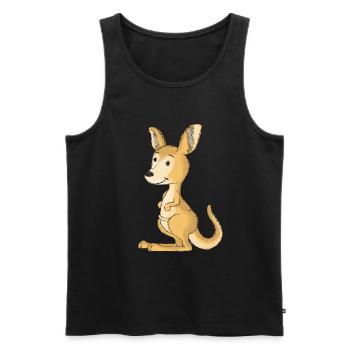 Animaux sauvages Australie Marssaquez Kangourou Enfants - Débardeur bio Premium Homme - noir - Devant - Michal (187cm)
