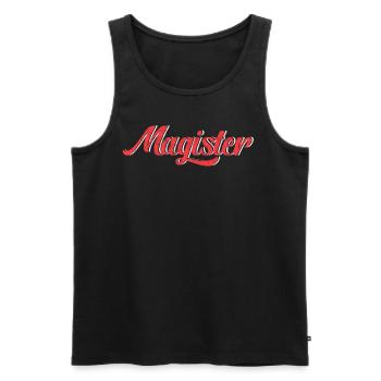 Magisterabschluss Magister Absolvent Sponsion - Männer Premium Bio Tank Top - Schwarz - Vorne - Michal (187cm)