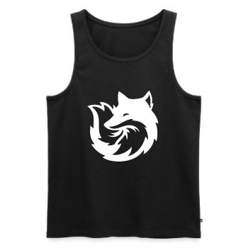 foxes - Men's Premium Organic Tank Top - black - Front - Michal (187cm)