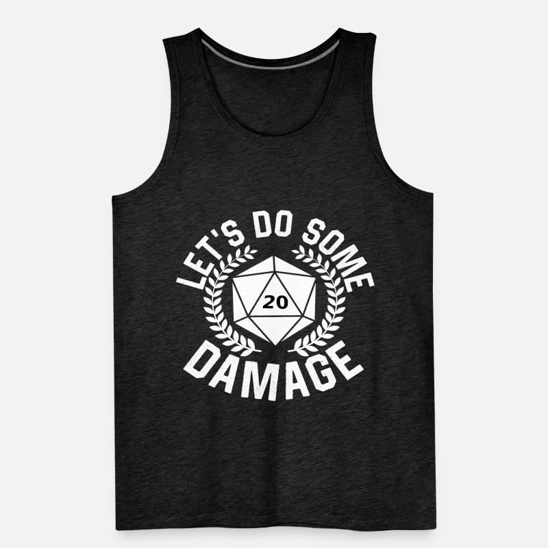 Dés Dés Dés Dés Cube Cube Débardeur bio Premium Homme