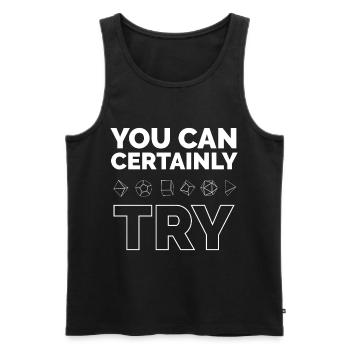 Würfel Rpg Geschenk - Männer Premium Bio Tank Top - Schwarz - Vorne - Michal (187cm)