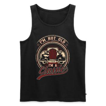 I'm Not Old I'm A Classic Oldtimer 1960 Love Gift - Männer Premium Bio Tank Top - Schwarz - Vorne - Michal (187cm)