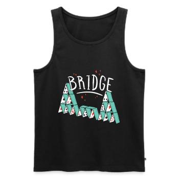 T-shirt Bridge Bridge - Débardeur bio Premium Homme - noir - Devant - Michal (187cm)