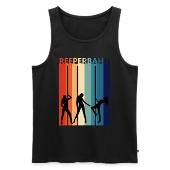 Reeperbahn Vintage retro Hamburg Kiez Strip - Männer Premium Bio Tank Top - Schwarz - Vorne - AI Model Male 178 light (178cm)