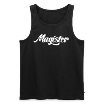 Dabbing Magister Sponsion Absolvent - Männer Premium Bio Tank Top - Schwarz - Vorne - Michal (187cm)