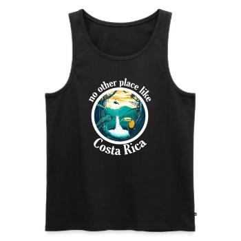 Costa Rica Südamerika Jungle Urlaub Reisen Tropen - Männer Premium Bio Tank Top - Schwarz - Vorne - AI Model Male 178 light (178cm)