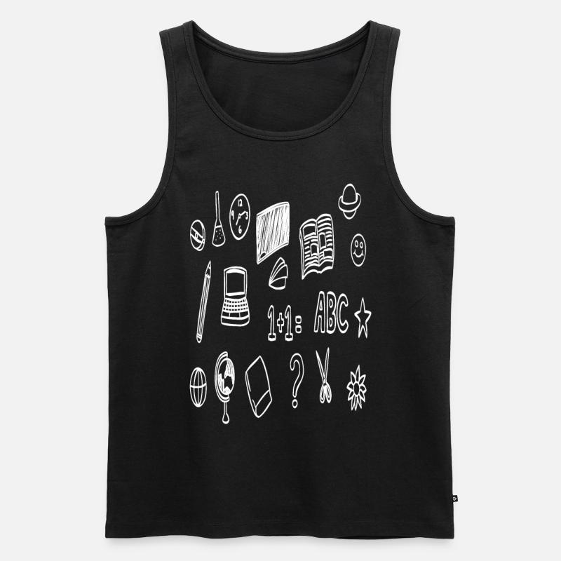 Schulbeginn Geschenk - Männer Premium Bio Tank Top - Schwarz
