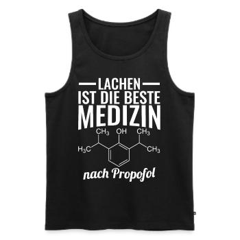 Anästhesie Anästhesist Strukturformel Propofol - Männer Premium Bio Tank Top - Schwarz - Vorne - AI Model Male 178 light (178cm)