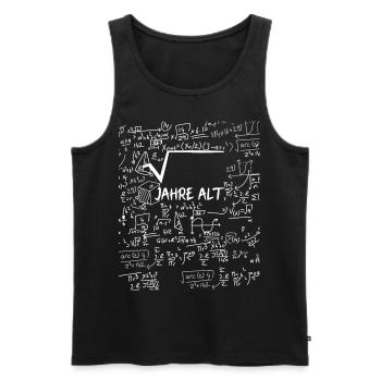 Mathe Geburtstag - Männer Premium Bio Tank Top - Schwarz - Vorne - AI Model Male 178 light (178cm)