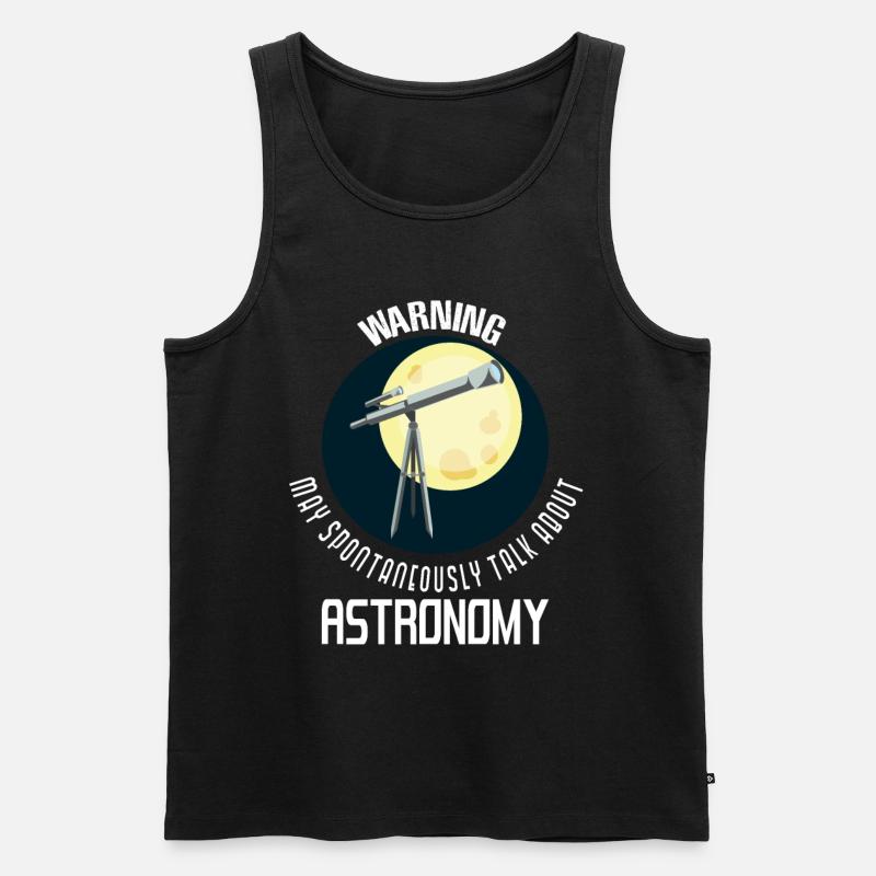 Astronomy planets astrophysics gift - Men's Premium Organic Tank Top - black
