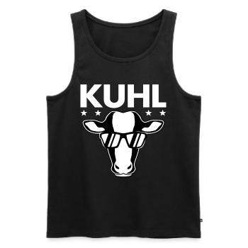 Landwirt & Bauer Kühe Geschenke - Kuhl Kuh Lustige - Männer Premium Bio Tank Top - Schwarz - Vorne - Michal (187cm)