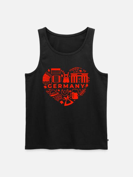 Germania Cultura tedesca Regalo tedesco - Canottiera ecologica premium da uomo - nero