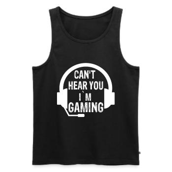 Gamer Geschenk - Männer Premium Bio Tank Top - Schwarz - Vorne - Michal (187cm)