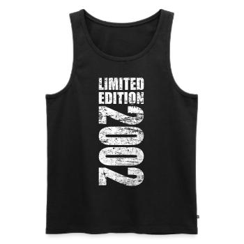 Limited Edition 2002 20. Geburtstag Geschenk - Männer Premium Bio Tank Top - Schwarz - Vorne - Michal (187cm)