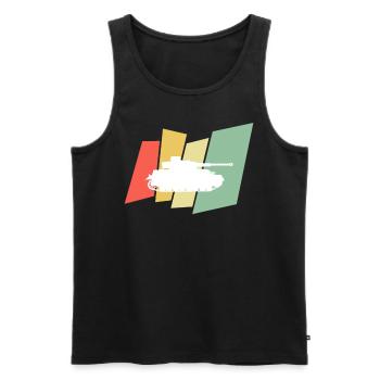 Tank, Transport, Tank Boat - Männer Premium Bio Tank Top - Schwarz - Vorne - Michal (187cm)