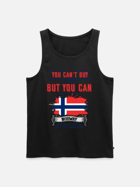 Norja, matkakohde, Trollstigen - Miesten premium luomu-tanktoppi - musta