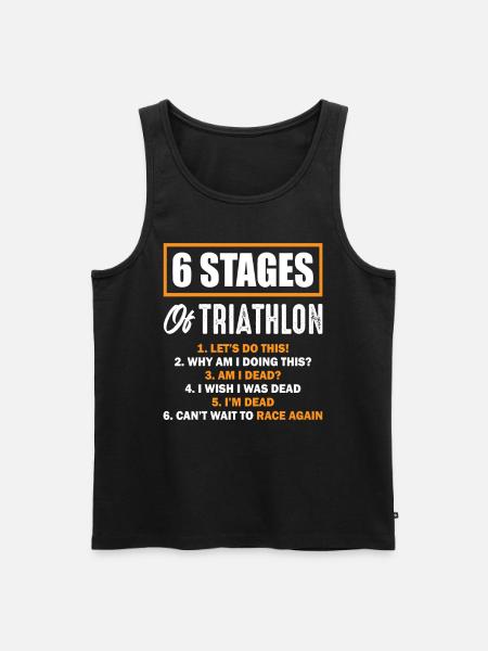 Triathlon - Men's Premium Organic Tank Top - black