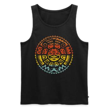 Maori sun - Men's Premium Organic Tank Top - black - Front - AI Model Male 178 light (178cm)