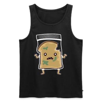 Zombie Sandwitch toast - Men's Premium Organic Tank Top - black - Front - AI Model Male 178 light (178cm)