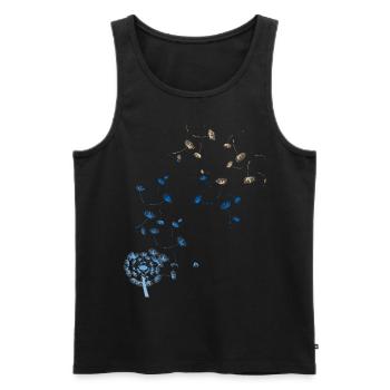 Dandelion dandelion - Men's Premium Organic Tank Top - black - Front - AI Model Male 178 light (178cm)