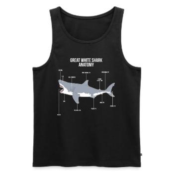 Hai-Anatomie Meerestiere Meerestiere Meerwasser Fi - Men's Premium Organic Tank Top - black - Front - Michal (187cm)