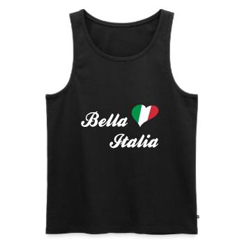 Bella Italia Italienisches Lebensgefühl - Männer Premium Bio Tank Top - Schwarz - Vorne - Michal (187cm)