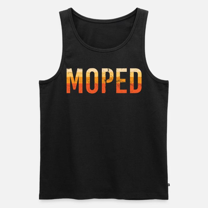 Moped Simson - Männer Premium Bio Tank Top - Schwarz