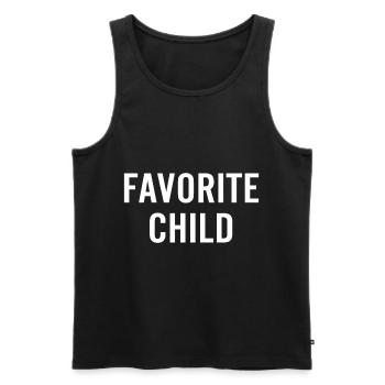 Enfant préféré de maman et papa préféré - Débardeur bio Premium Homme - noir - Devant - Michal (187cm)