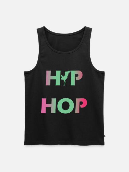 HipHop - Männer Premium Bio Tank Top - Schwarz
