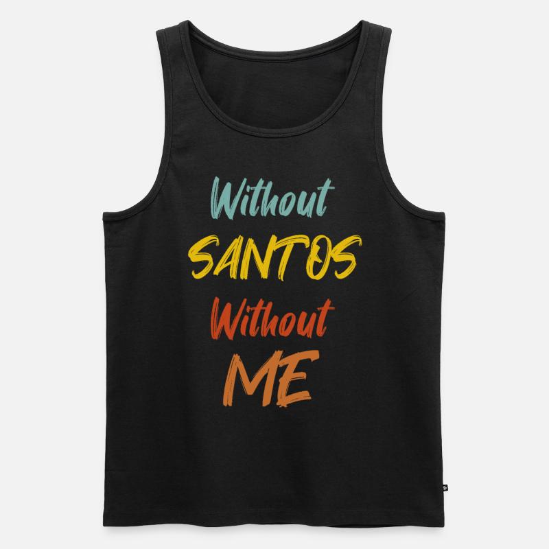 Santos - Männer Premium Bio Tank Top - Schwarz