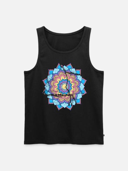Mandala summer beginning summer - Men's Premium Organic Tank Top - black