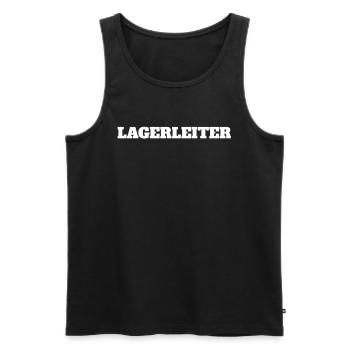 Lagerleiter Lagerleitung Lagerhalle - Männer Premium Bio Tank Top - Schwarz - Vorne - Michal (187cm)