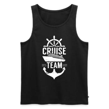 Captain Cruises Cruise Team Crusaders - Débardeur bio Premium Homme - noir - Devant - Michal (187cm)