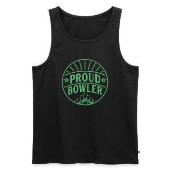 Kegeln Bowling Bowlen Bowler Kegelverein - Männer Premium Bio Tank Top - Schwarz - Vorne - Michal (187cm)