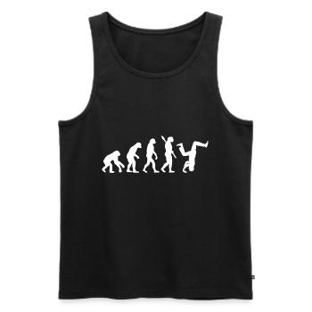 Evolution Hiphop Tanzen Breakdance HipHop Geschenk - Männer Premium Bio Tank Top - Schwarz - Vorne - AI Model Male 178 light (178cm)