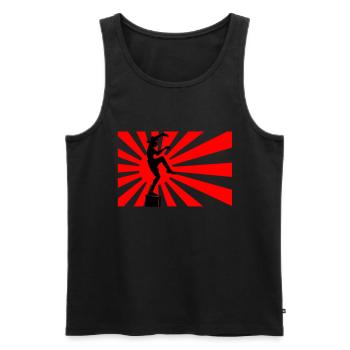 Karate Kid - Crane Kick - Männer Premium Bio Tank Top - Schwarz - Vorne - AI Model Male 178 light (178cm)