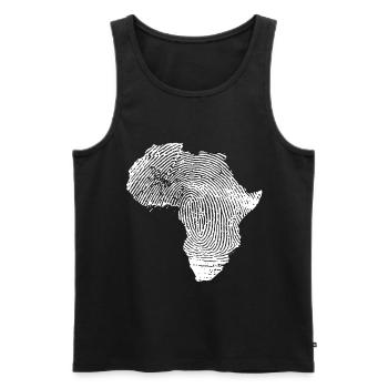 Africa Africa clothing Africa gift - Men's Premium Organic Tank Top - black - Front - Michal (187cm)