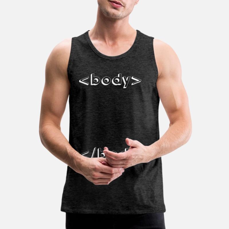 programmation html css geek Débardeur bio Premium Homme