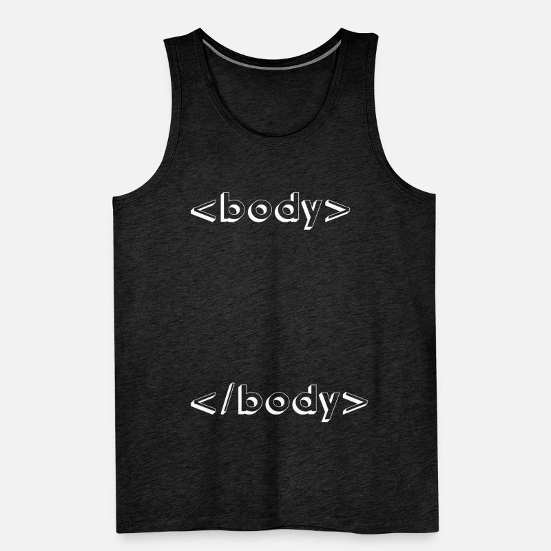 programmation html css geek Débardeur bio Premium Homme