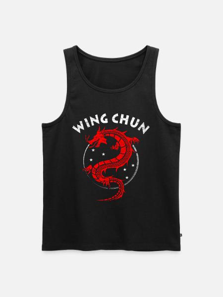 Wing Chun Geschenk - Männer Premium Bio Tank Top - Schwarz