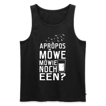 Norddeutschland Geschenk-Idee Plattdeutsch - Männer Premium Bio Tank Top - Schwarz - Vorne - Michal (187cm)