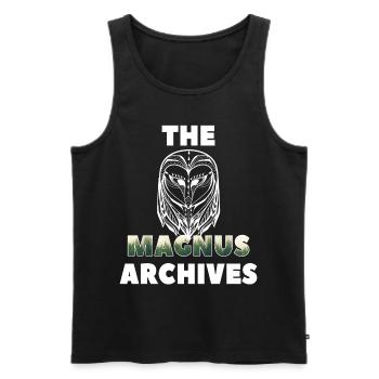 The Magnus Archives - Spooky - Männer Premium Bio Tank Top - Schwarz - Vorne - AI Model Male 178 light (178cm)