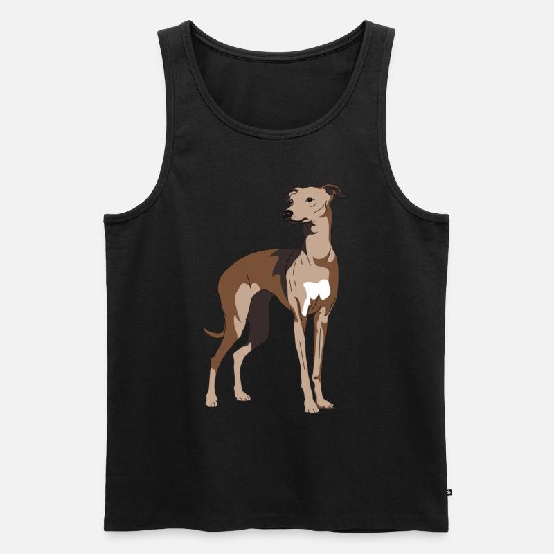 Windhund, Galgo, windhunde - Männer Premium Bio Tank Top - Schwarz