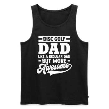 Discgolf Vater - Männer Premium Bio Tank Top - Schwarz - Vorne - Michal (187cm)