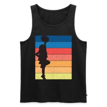 cheerleader - Männer Premium Bio Tank Top - Schwarz - Vorne - AI Model Male 178 light (178cm)